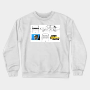 1971 Triumph Dolomite Blueprint Crewneck Sweatshirt